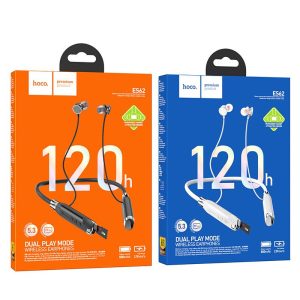 Hoco ES62 Wireless Neckband Earphones Upto 120 Hours Battery LIfe